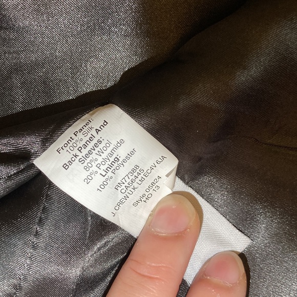 NWT NEVER WORN! Very rare J. Crew Collection Wool/Silk Tapestry Top Coat Size 10 - Picture 8 of 13